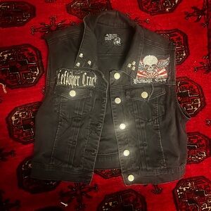 Punk Vest with Patches